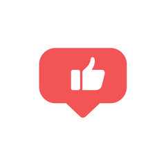 Social media notifications icons .Flat design social network rating icons