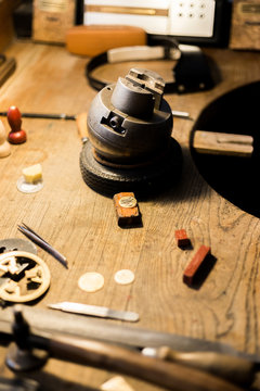 Man doing some handmade engraving