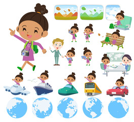 perm hair girl_travel