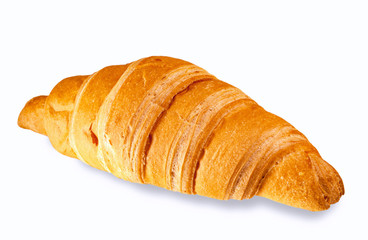 Croissant isolated on white. The concept of food.