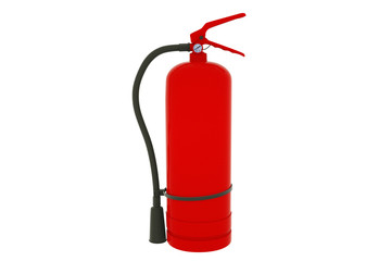 Fototapeta premium Fire extinguisher isolated on white background. 3d illustration