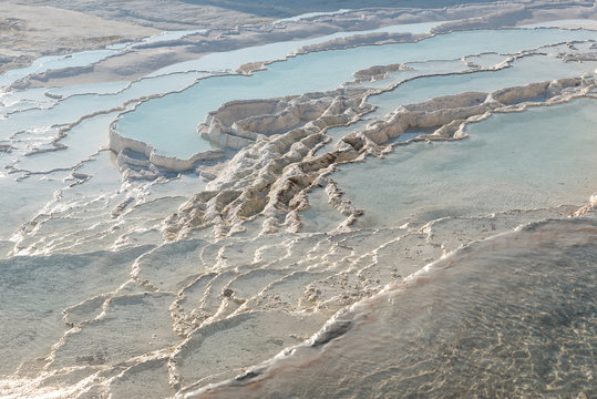 Natural water pools in mountain