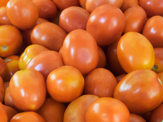 Red tomatoes on the market in Kochi, Kerala, India