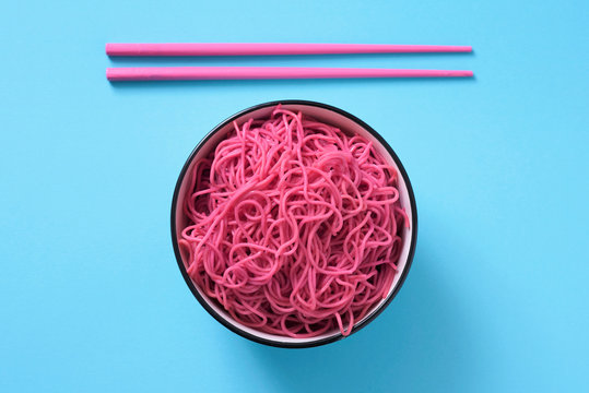 pink noodles