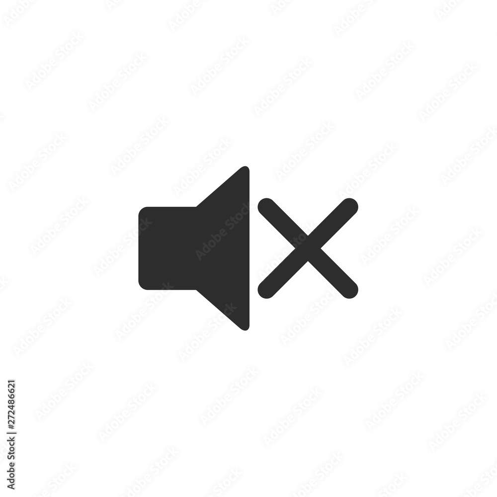 Poster speaker vector icon isolated on white background. symbol for web site computer and mobile vector