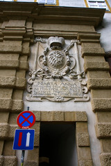Crest on the outer Paul Gate of Graz, Styria, Austria