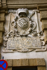 Crest on the outer Paul Gate of Graz, Styria, Austria