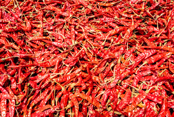 Naklejka premium Dried peppers., Background., Food preservation., Privatize.