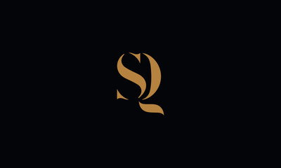 Obraz premium SQ logo design template vector illustration