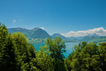 Lake of Lucerne. Brunnen. Switzerland
