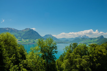 Lake of Lucerne. Brunnen. Switzerland
