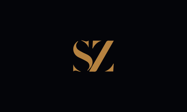 SZ logo design template vector illustration