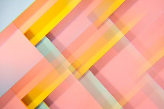 Colorful geometric shapes. Abstract photo.