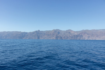 Beautiful view of Los Gigantes cliffs in Tenerife, Canary Islands,Spain.Nature background.Travel concept