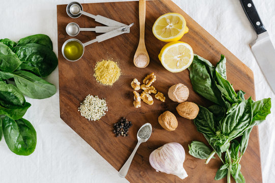 Making Pesto