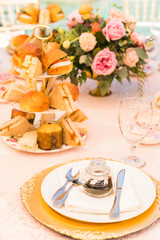 table and food decor event 