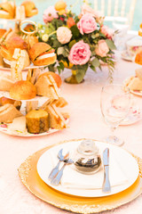 table and food decor event 