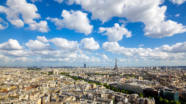 City skyline, Paris, France