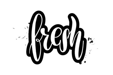 brush lettering fresh