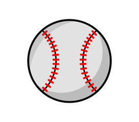 baseball icon isolated on white background. vector illustration.
