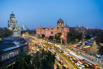 Chhatrapati Shivaji Terminus, Mumbai, Maharashtra, India