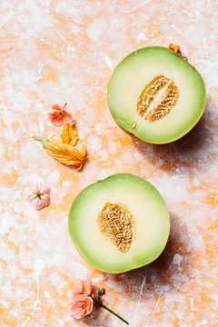 Honeydew Melon Halves