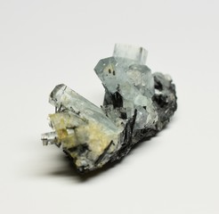 Aquamarin Rohedelstein Kristall Stufe Namibia