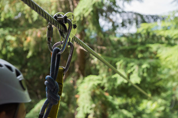 Zip Line Closeup