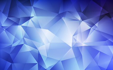 Light BLUE vector polygon abstract background.