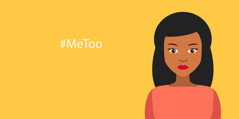 Me too, women's movement against sexual assault and harassment.  Vector