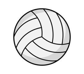 volleyball icon isolated on white background. vector illustration.