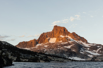 First light on the mountain