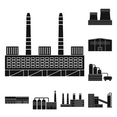 Obraz premium Vector design of architecture and technology logo. Collection of architecture and building vector icon for stock.
