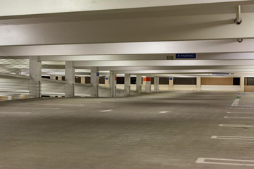 Empty parking structure