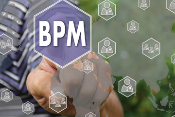  button BPM, Business Process Management on the touch screen