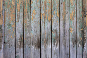 Old Weathered Grayish Wooden Planks