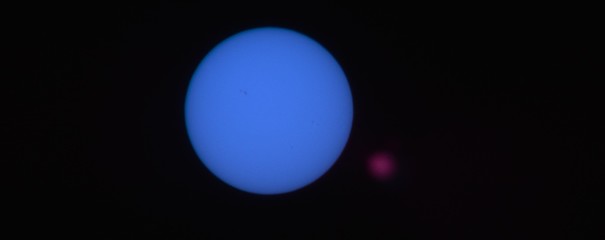 Blue Sun in Berlin and Brandenburg on June 20, 2018, Germany