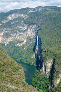 Aerial view to Canyon de Sumidero