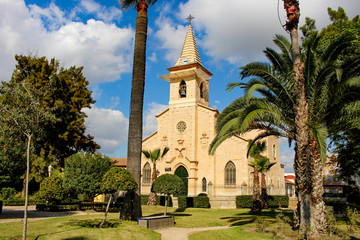 Jacarilla - Jardín del Palacio del Marqués de Fontalba, iglesia - Vega Baja - Alicante - España