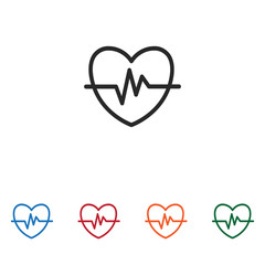 Cardiogram vector icon