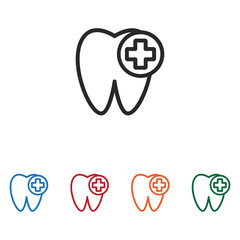 Tooth and plus icon