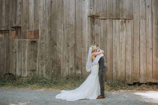 First Look at Wedding