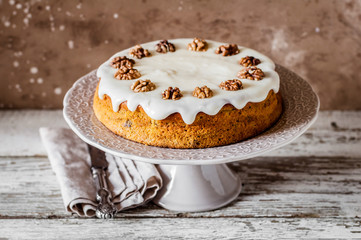 Pumpkin Cake with Cream Cheese Frosting