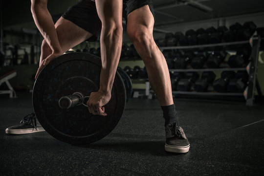 Young man working out