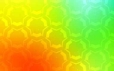 Fototapeta premium Light Multicolor vector texture with bent lines.