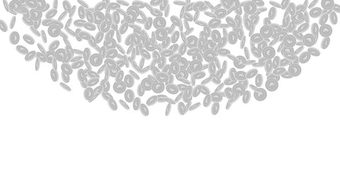 European Union Euro coins falling. Scattered black