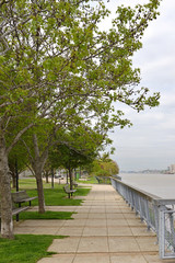 West Harlem Waterfront Park. New York City, United States