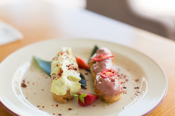 Healthy food snack witj cheese and vegetables. Restaurant menu