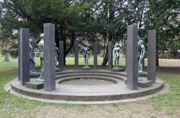 Ring der Statuen im Rothschildpark in Frankfurt