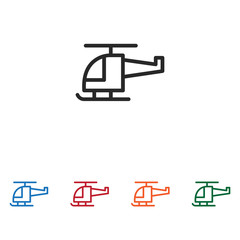 Helicopter vector icon